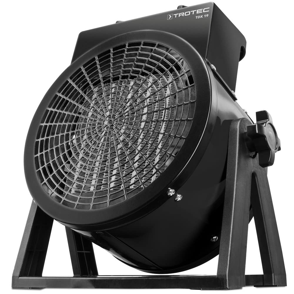 TROTEC Chauffage soufflant céramique TDX 19 jusqu'à 3 kW de puissance protection contre la surchauffe moteur de ventilateur avec protection thermique