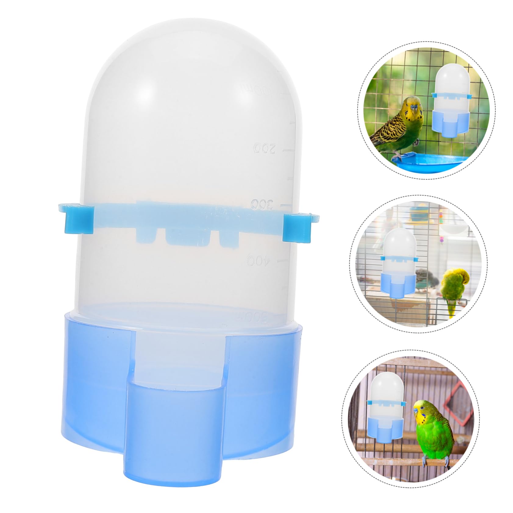 YARNOW 5pezzi Distributore Per Mangiatoia e Bevitore Per Pappagalli Resistente e Facile Per Ed Accessorio Per La Domestici