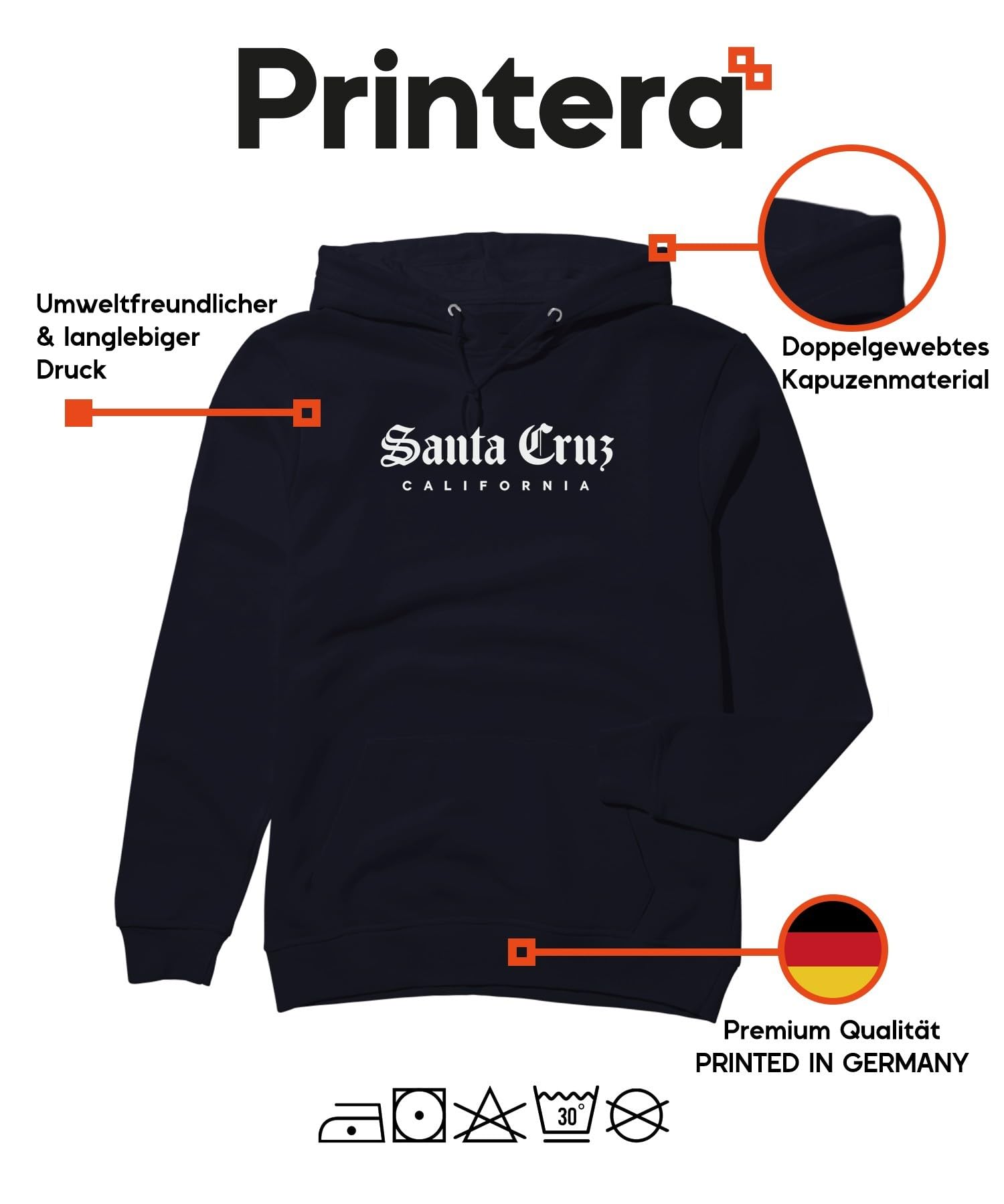 Felpa con cappuccio California Surf Skate