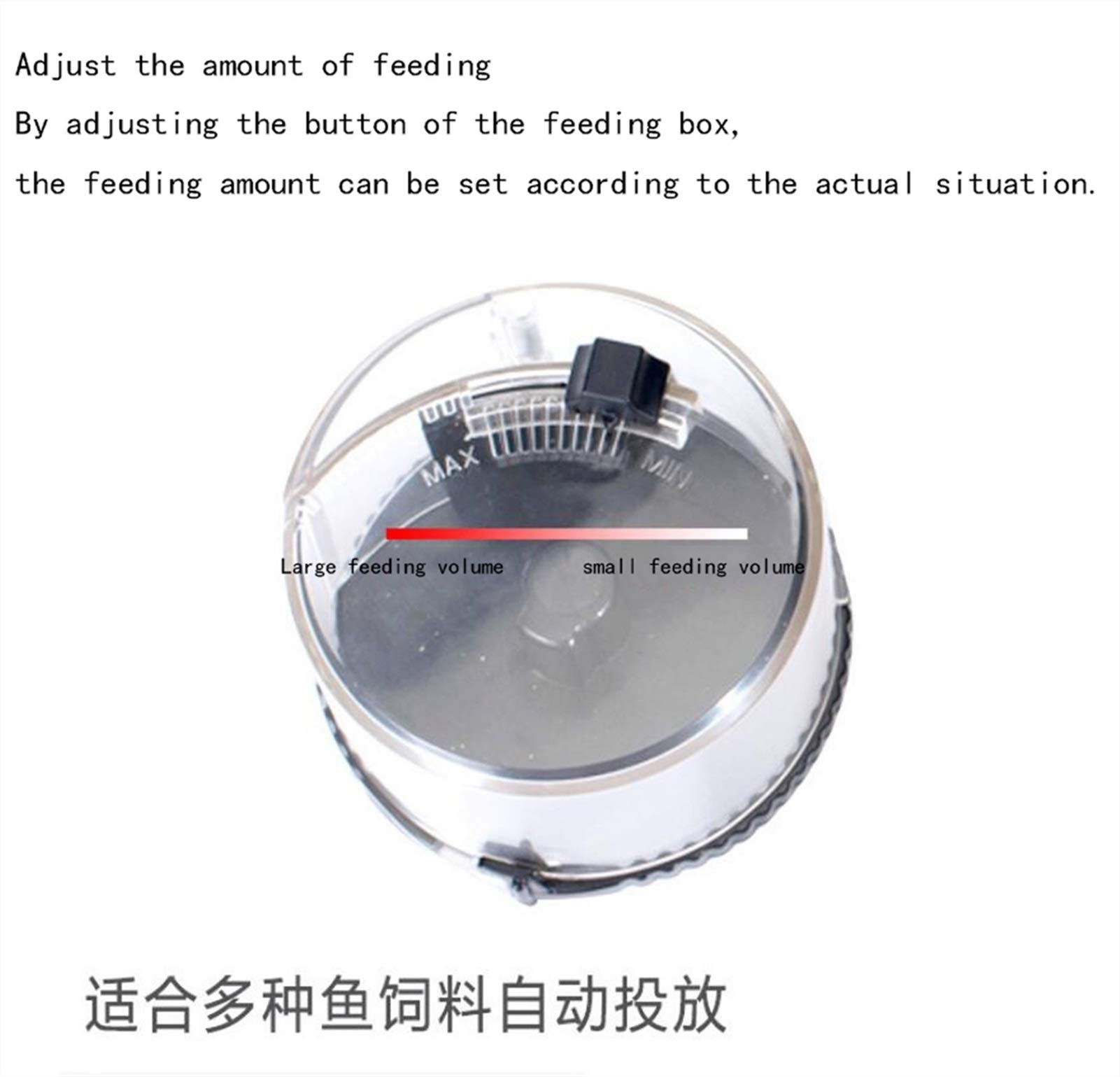 Futterautomat Aquarium Alimentazione automatica Fish Tank Koi Turtle Goldfish piccolo acquario di sincronizzazione intelligente Fish Tank automatico Viaggi Unmanned Acquario Goldfish cronometro 24 Ore