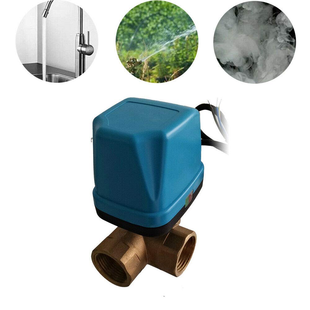 Válvula de zona G1-1/4 de 3 vías, válvula de bola de motor, válvula de conmutación, válvula de tres vías, válvula de bola DN32