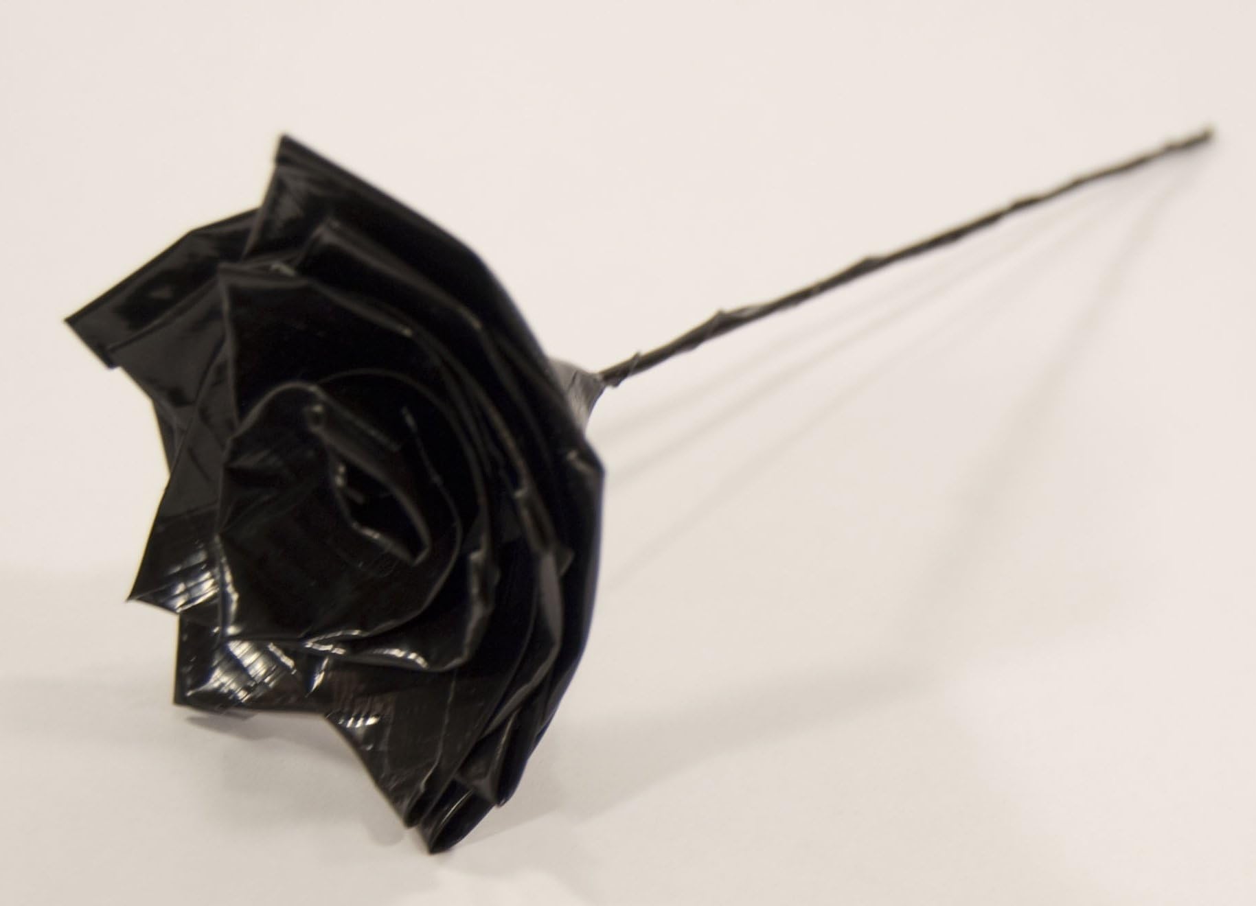 Single Black Rose - Duct Tape Flower