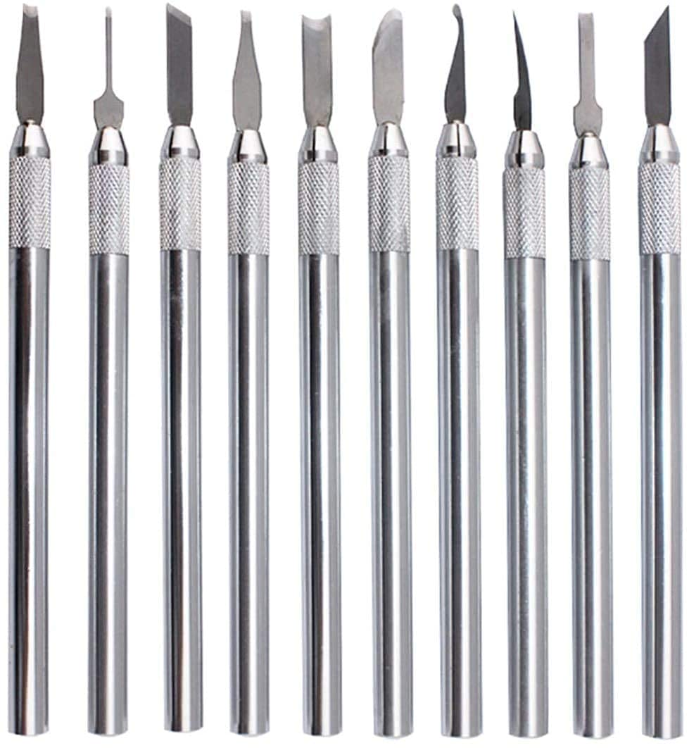 ZHONGJIUYUAN 20 PZ Set Carver di Cera Intaglio strumento di Ceramica Argilla Scolpitura Tool Set Acciaio Modellazione Mano Strumento