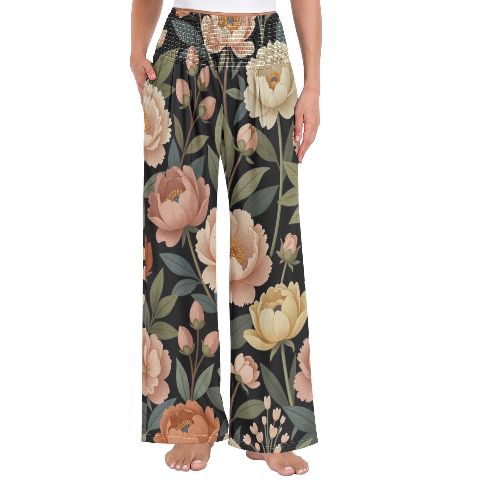 Pantalones de yoga vintage para mujer, ligeros, con tacto modal