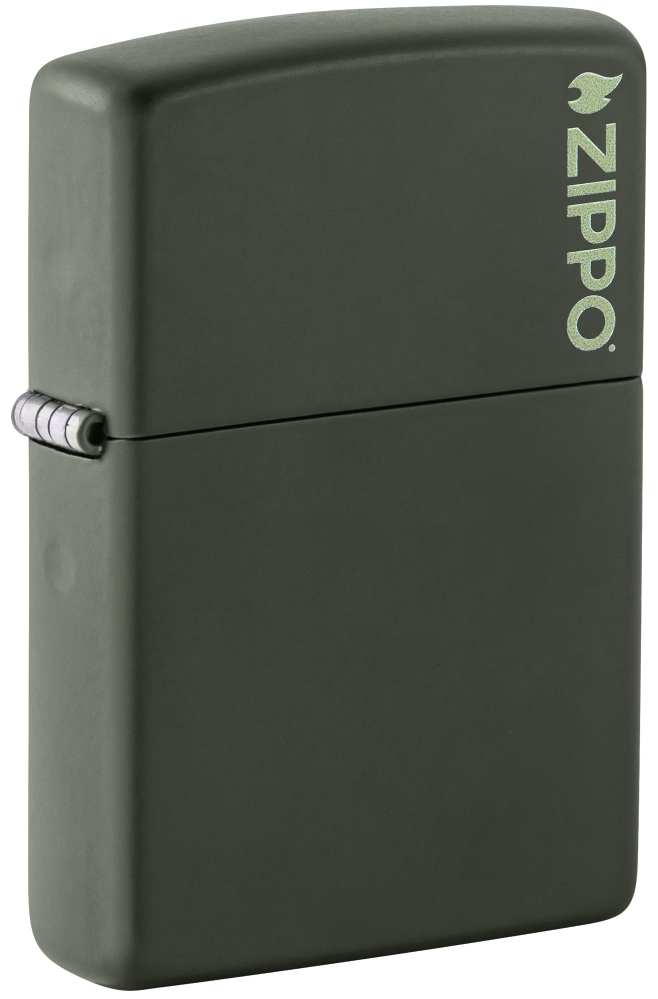 Classic Lighter 221Zl With Gray Zippo Logo Laser Engrave - Green Matte, One Size