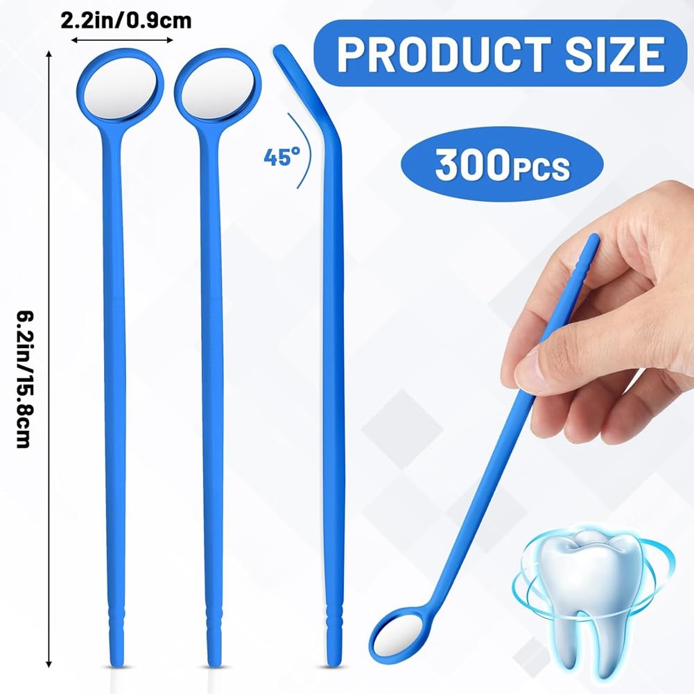 Espejo dental desechable 300 unidades antiempañamiento empaquetado individualmente