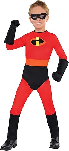 Amscan The Incredibles Dash - Disfraz de Halloween para niños pequeños, 3-4T, con accesorios incluidos