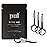 PUL Pack of 4 Reusable 2-in-1 Aligner Seating Chewie & Removal Tool - Compatible with Invisalign, Removable Braces, Retainers & Trays - Easy-to-Use Remover & Chew, Dental & Oral Hygiene Care - Black