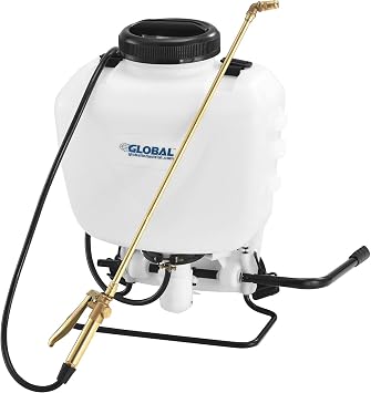 Global Industrial 4 Gallon Commercial Duty Manual Backpack Pump Sprayer W/Brass Wand & Nozzle