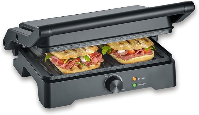 SEVERIN MultiGrill XL, revestimiento cerámico, gran superficie de…