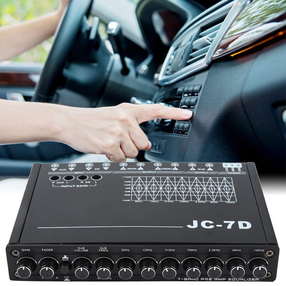Automatyczny korektor cyfrowy, automatyczne przywracanie basów dźwięku 7-pasmowego Sterowanie korektorem cyfrowym dźwięku JC-7D