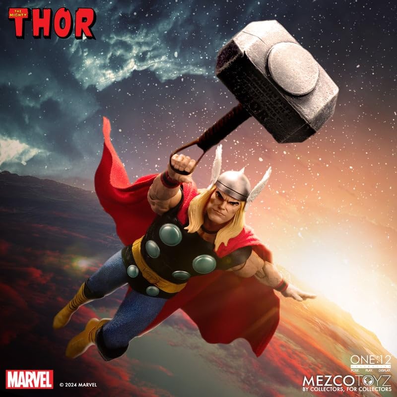 Mezco Toyz One:12 Collective Marvel Comics The Mighty Thor - Personaggio da collezione in scala 1:12