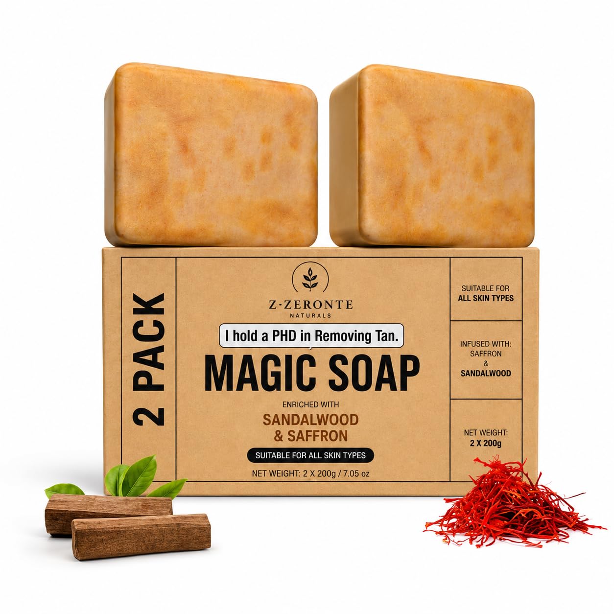Magic soap for Tan Removal Sandalwood & Saffron Magic Soaps For Bath | Paraben Free | Chandan & Kesar Bath Soaps | Handmade Soap For Glowing | Skin Brightening For Men & Women(pack of 2) (100 g (pack of 2))-image-7