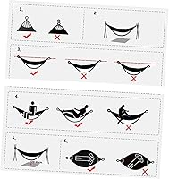 Vista 3 de VANZACK Hamaca para exteriores, hamaca plegable para niños, hamaca plegable para niños, hamaca de viaje, hamaca de camping, hamaca de tela, cama