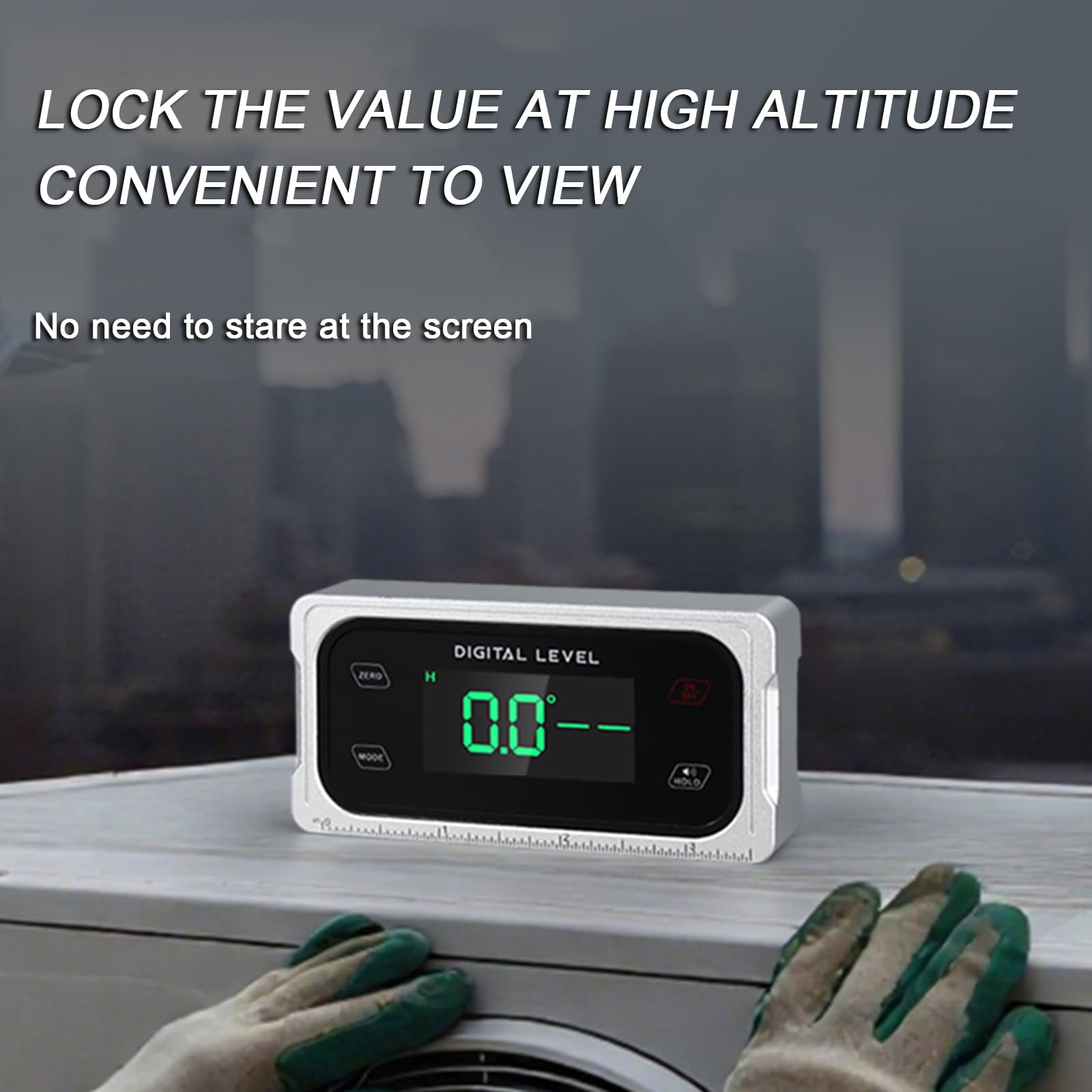 Inclinometro con Display Digitale, Goniometro/livella/misuratore D'angolo Strumenti di Misura, con Base Magnetica E Retroilluminazione, Misurazione 4x90°, Conversione unità di Misura