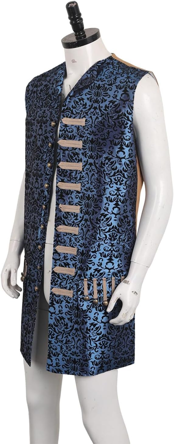 Costume da pirata per cosplay, costume medievale, cintura per cosplay, accessori di scena, Halloween, carnevale