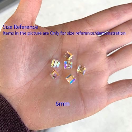 Miniatura 5 de Adabele - 100 cuentas de cristal sueltas facetadas de Adabele Austrian de 0.236 pulgadas, color amarillo topacio claro, compatibles con cristales de