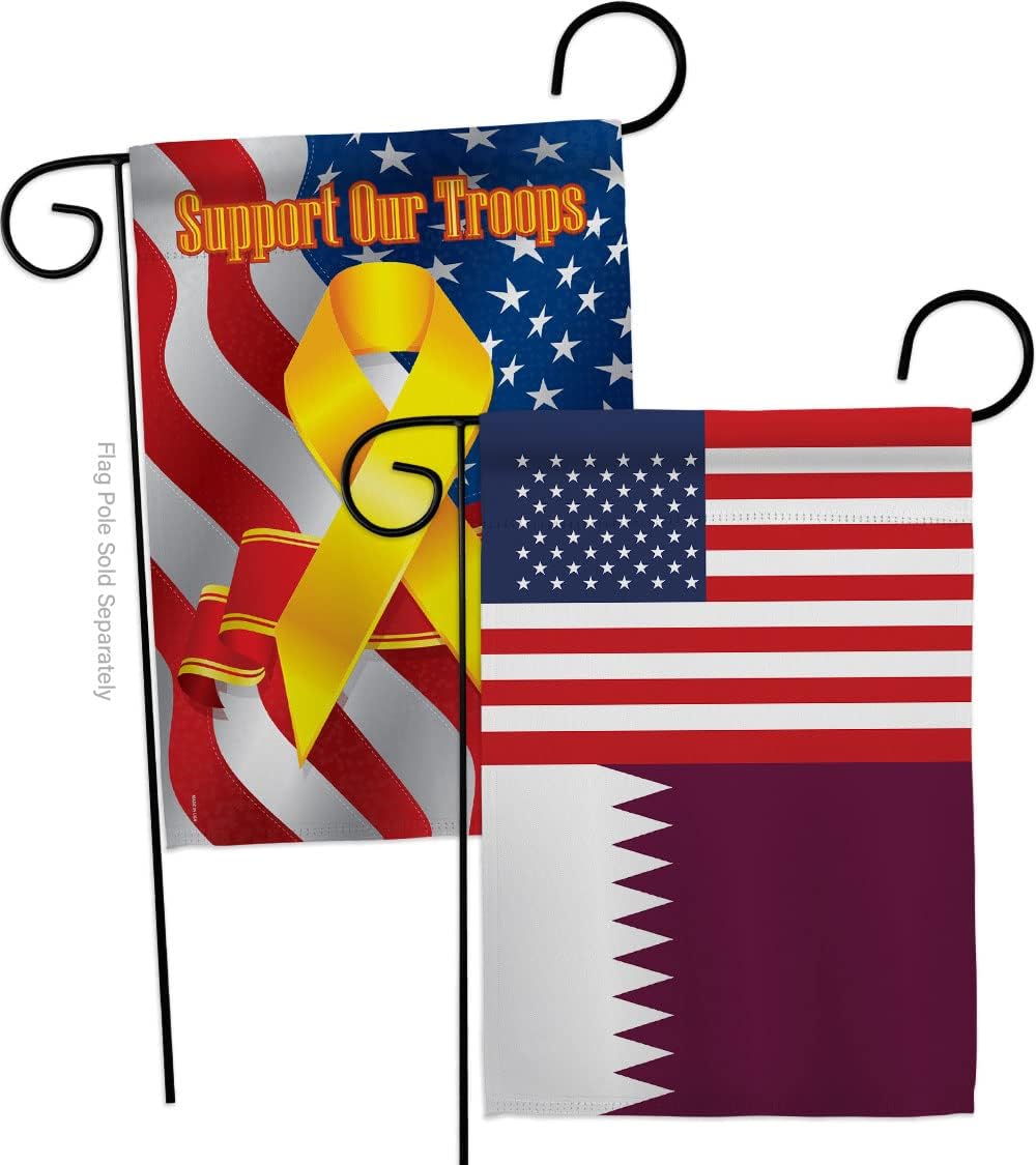 World Cup Qatar USA Friendship Flag Support Our Troops