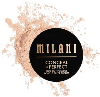 Milani Conceal + Perfect Blur Out Powder Translucent - Talc-Free Setting Powder for Pore-Blurring Filtered Finish