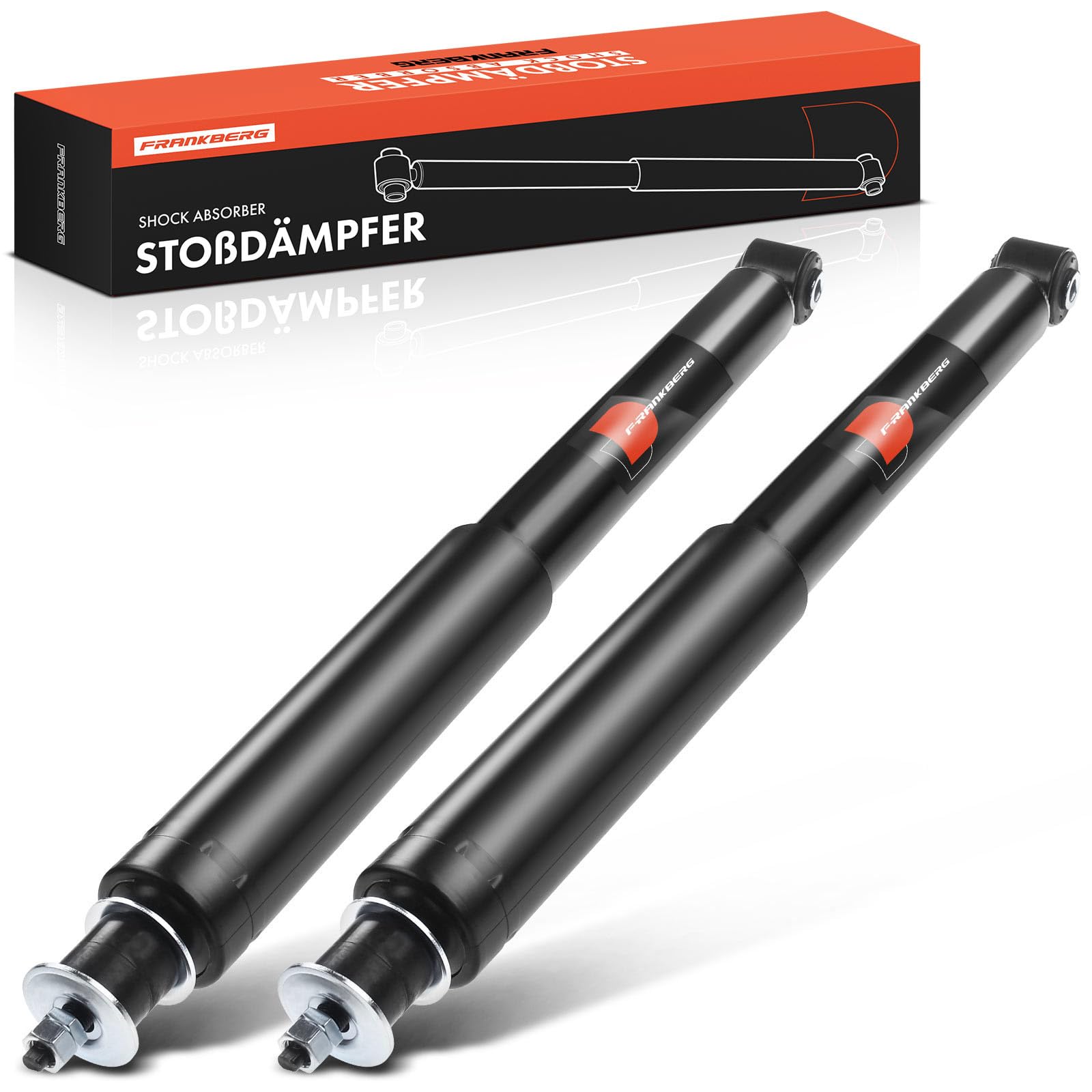 Frankberg 2x Stossdämpfer Stoßdämpfer Hinten 510mm Gasdruck 106878 | Kompatibel mit E-Klasse Coupe C124, 190 W201, E-Klasse W124, Cabriolet A124, E-Klasse Cabriolet A124, 124 Stufenheck W124