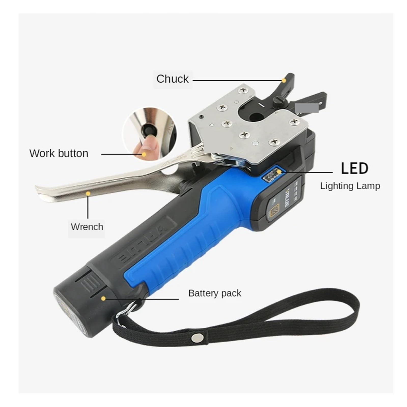 Bördelwerkzeug, Vollautomatischer Expander, elektrische Kupferrohr-Glockenmündung, VEF-1 Kupferrohr-Klimaanlagen-Expander-Kit, Kältewerkzeug(VEF-2 Standard Editi)