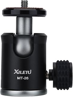 EBTOOLS 360 Degree Tripod Mini Ball Head,Mini Camera Ball Head 1/4" Screw Mount Stand Replacement for Camera Camcorder, Tripod, Monopod and Selfie Stick,Maximum Load 6 KG