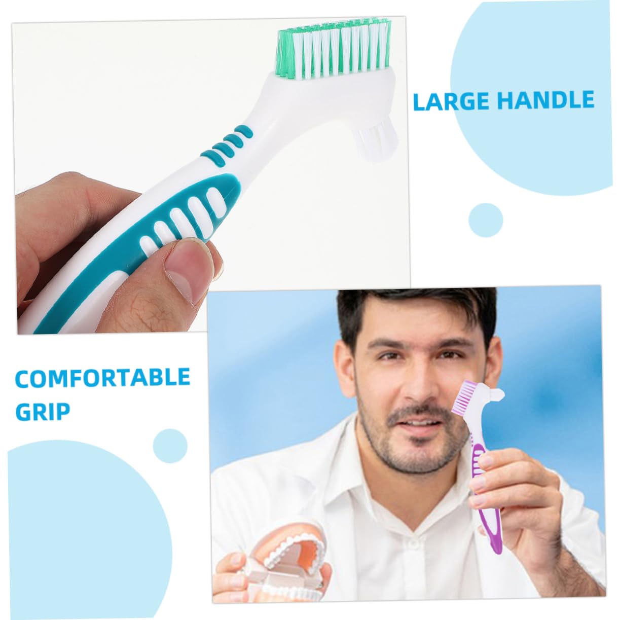 minkissy 5 Set 5 Set Spazzola Per La Pulizia Spazzolino Orale Spazzolino Morbido Falso Falso Da Denti In 4 pezzi * 5