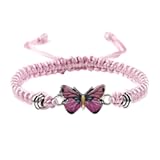 Cute Butterfly Charm Bracelets for Women Adjustable Braided Rope Friendship Bracelets Lucky Trendy butterfly gifts 2025
