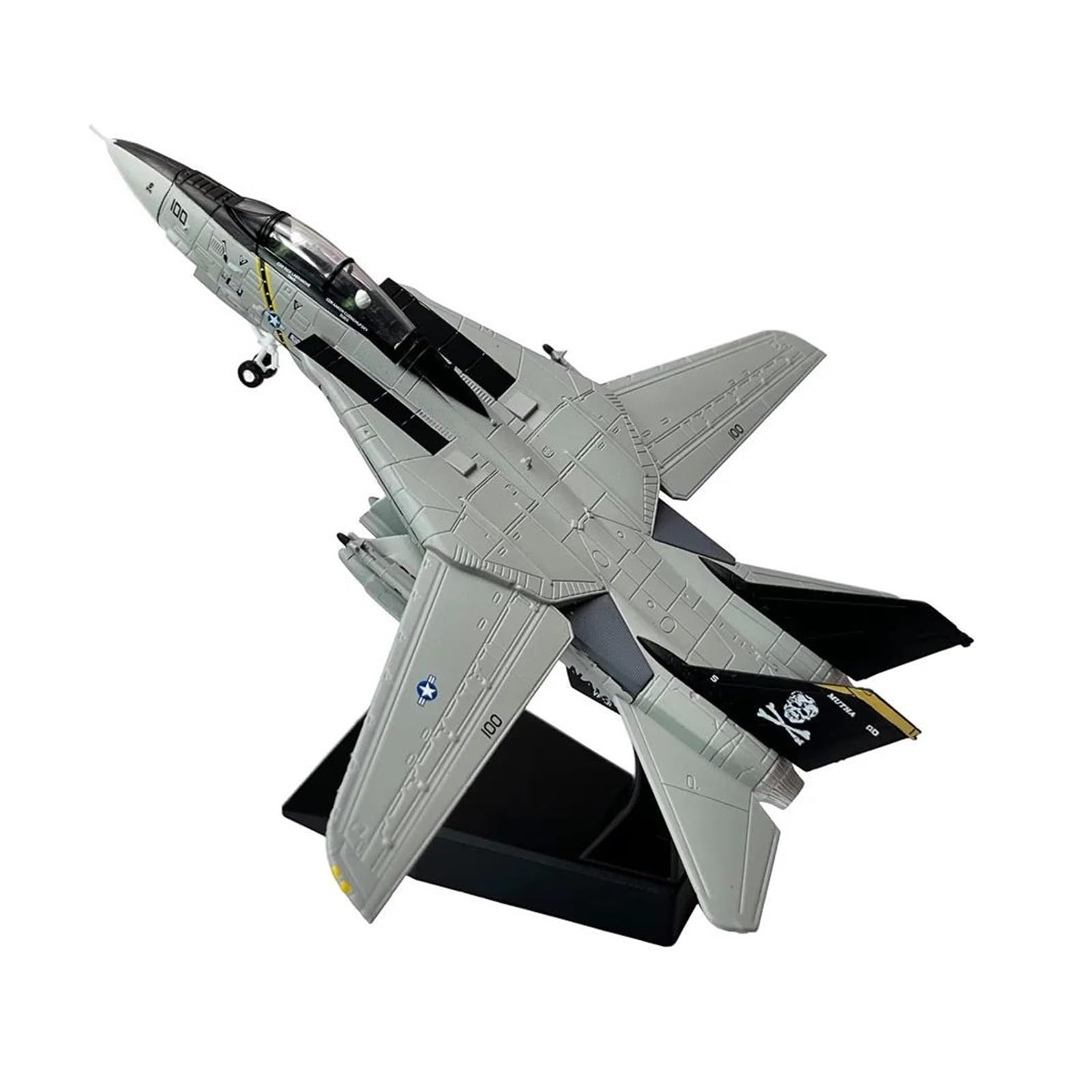Aereo in Metallo pressofuso Scala 1/100 per Grumman F-14 Tomcat Bombcat Fighter Collezione di Modelli di Aeroplano in Metallo pressofuso per Raccolta ed Esposizione (Stile 2)