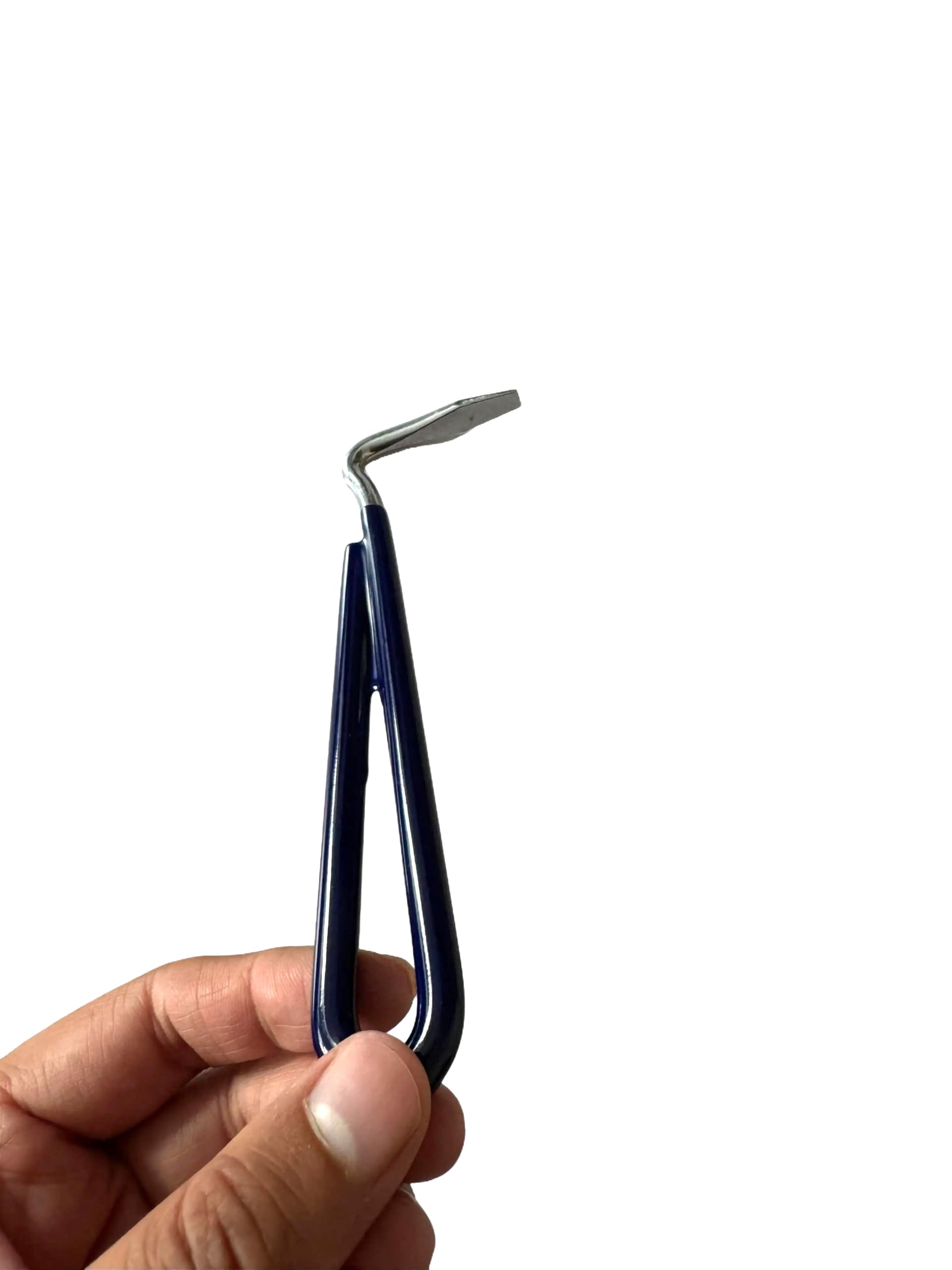 Horse donkey hoof care pick with rubber handle grooming Horse shoe cleaning repair ferrier tools (Blue) - Image 3