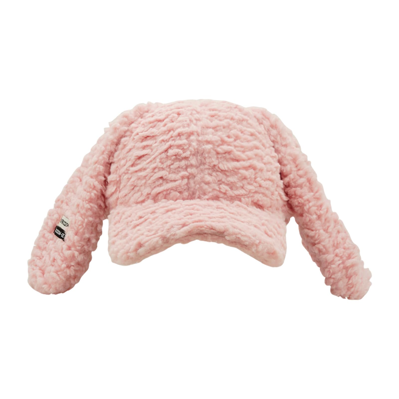 Furry Plush Hat Winter Warm Baseball Caps with Long Rabbits Ears Cosplay Party Hat for Teens Adult Unisex Outdoor Headwear, PK, M