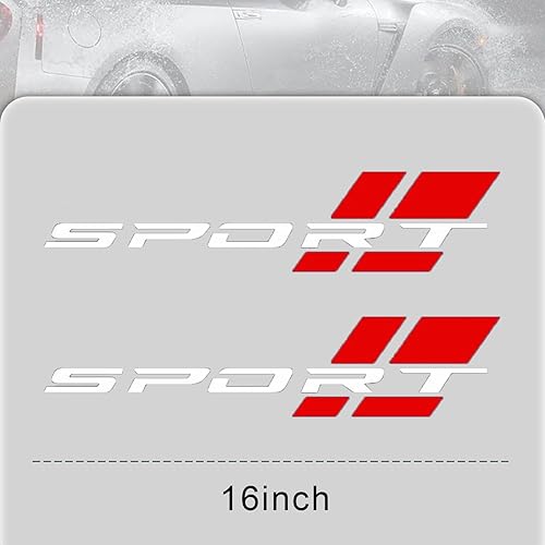 Miniatura 5 de Calcomanía de vinilo con letras deportivas, 2 calcomanías laterales de camión para Ford Chevy, Dodge, Nissan, Toyota, Honda (2 unidades de 16