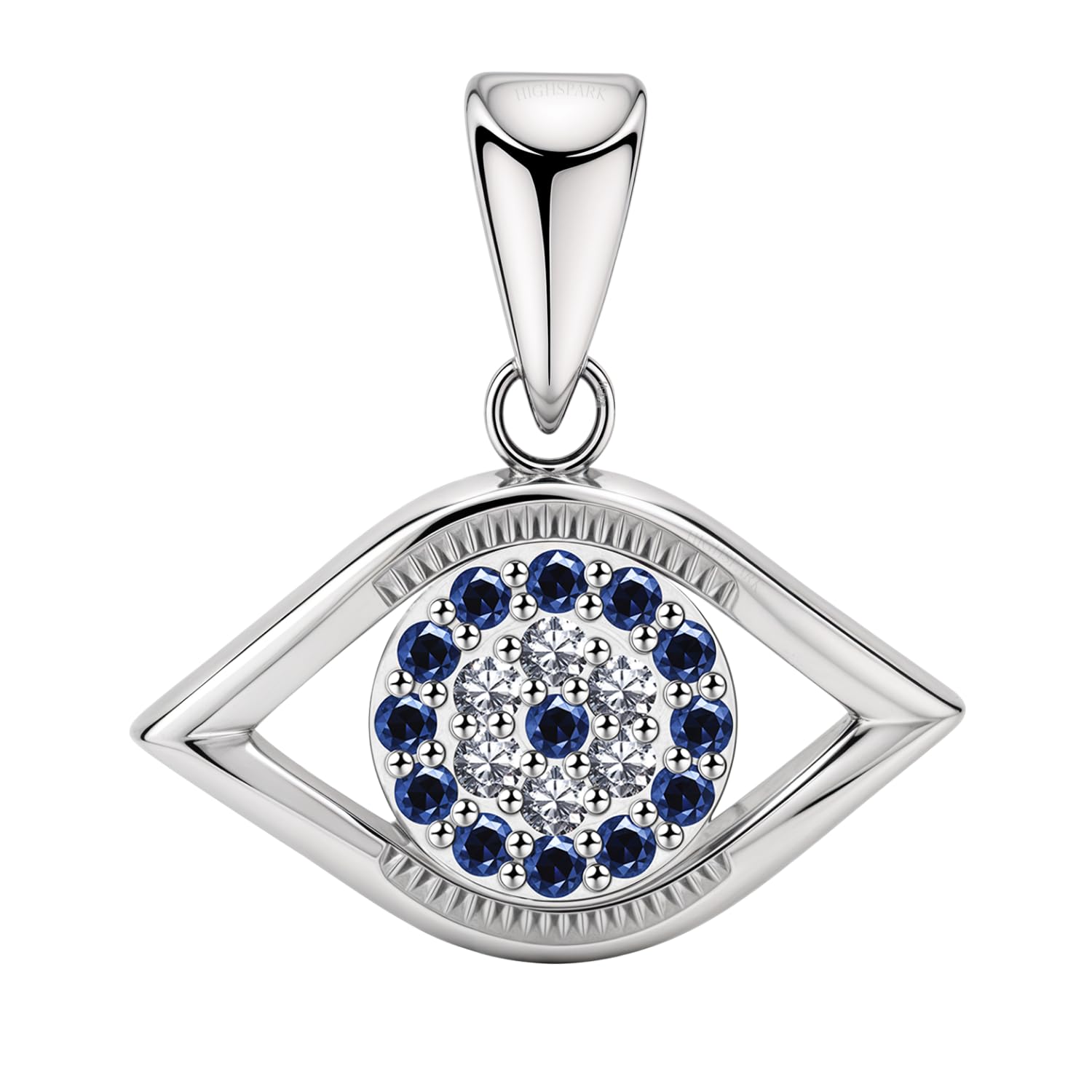 925 Silver Evil Eye Pendant | 92.5 Sterling Silver and Diamond like Brilliance Sparkling Zirconia | Lovely Gift - Evil Eye Pendant-image-11