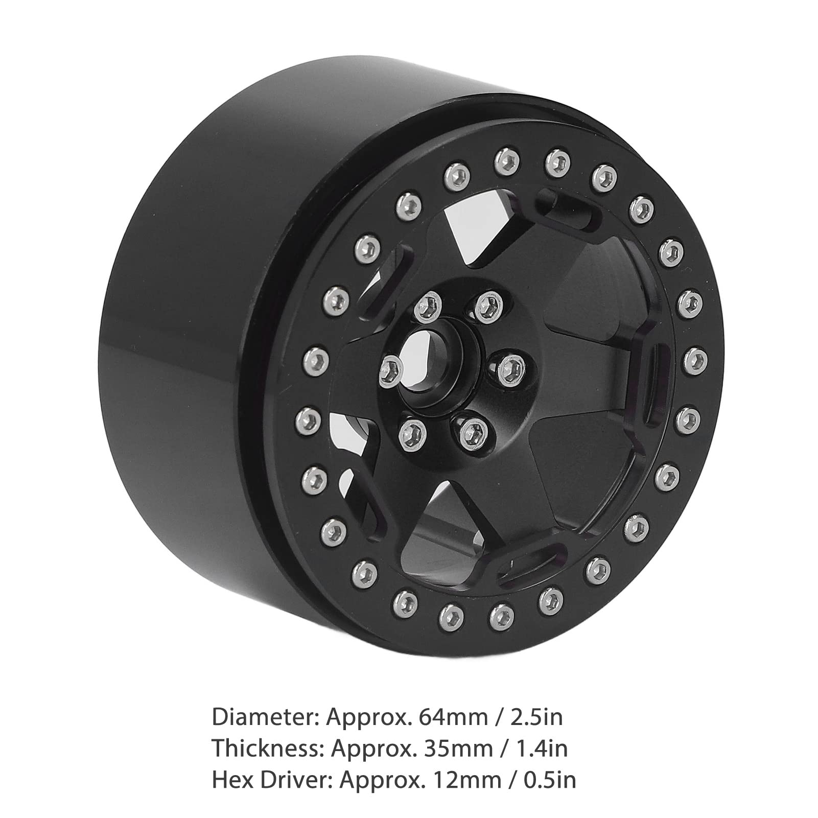Koła ze Stopu Aluminium 2,2 Cala, Obciążane, do Modelu RC 1/10