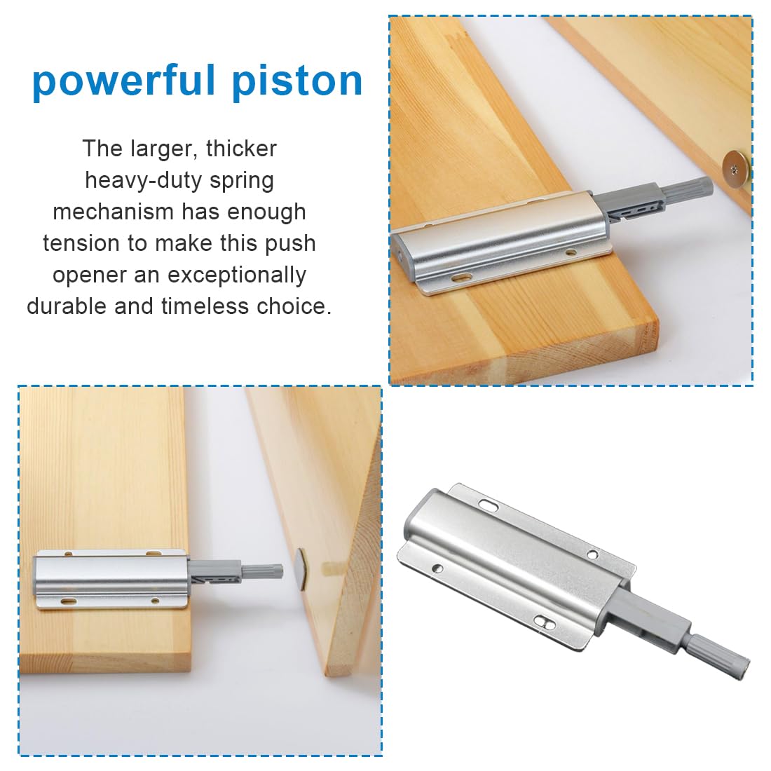 2 Kit Apertura A Pressione Per Ante Mobili - Sistema Push To Open Senza Maniglie - Foto 6