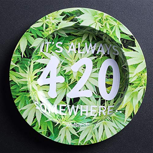 Yooce Marijuana Leaf Cigarette Ashtray Cannabis Weed Ash Tray