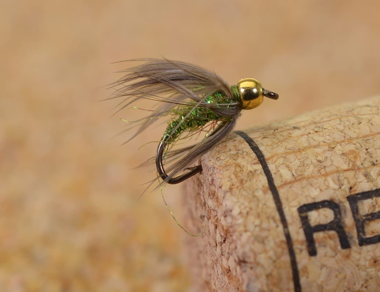 12 Flies Beadhead Caddis Pupa Fishing Flies - Mustad Signature Fly Hooks