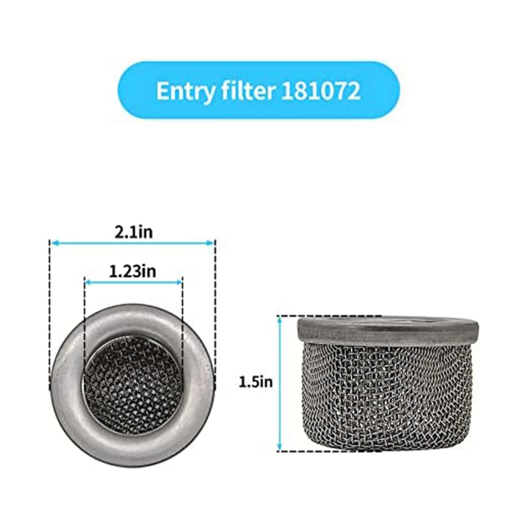 10 x 181072 lub 181-072 filtr sitkowy wlotowy z gwintem NPT 1095 1500 Airless agregat malarski wąż ssący