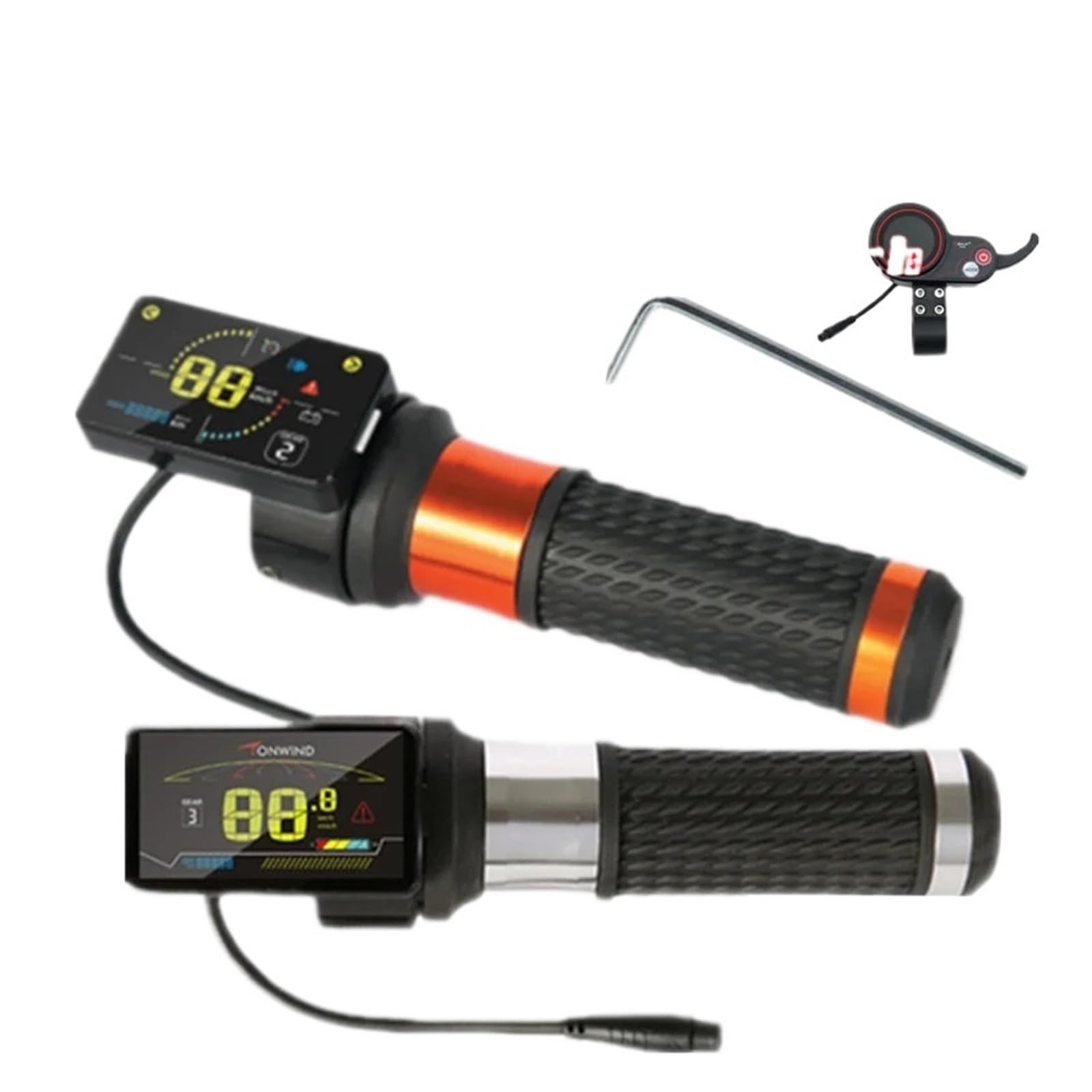 Interruttore acceleratore for scooter elettrico TF-500 Display LCD Controller brushless 36V 48V, for Kugoo, for strumento LCD M4 Pro TF-100 Cruscotto per scooter elettrico(36V 16a)