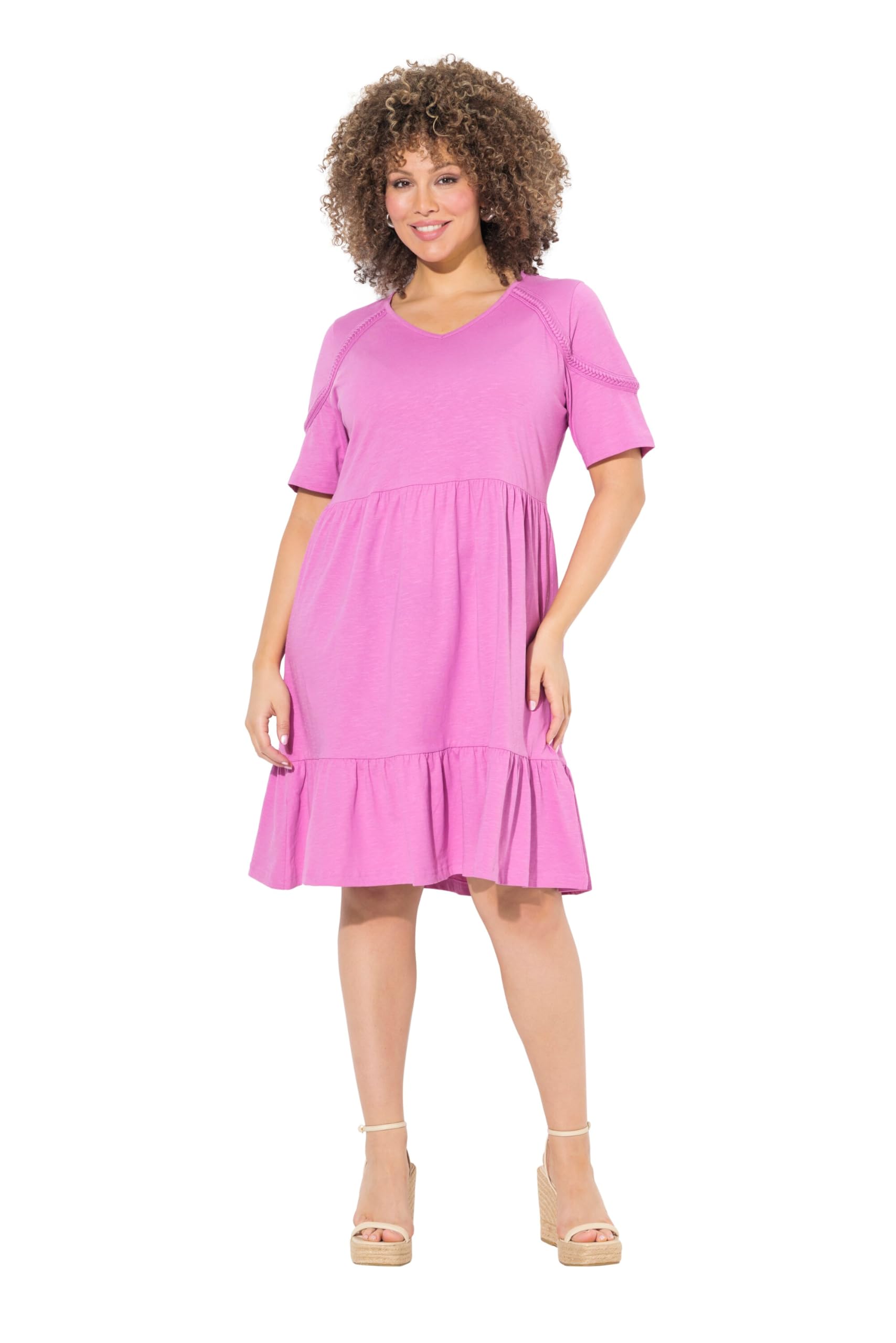 Ulla Popken Mujer Vestido de Punto Jersey