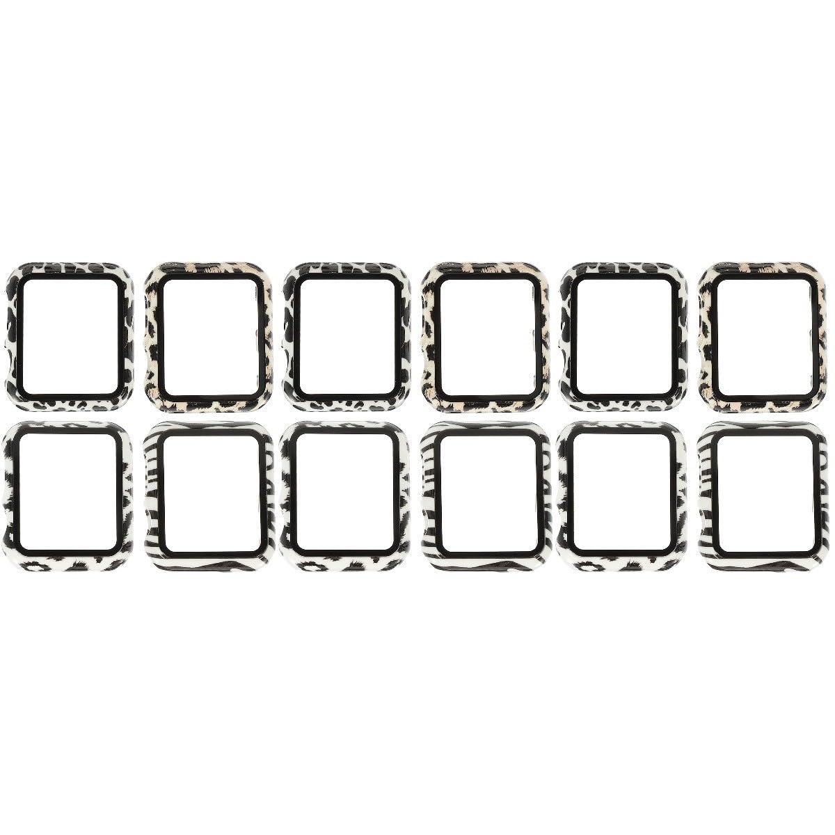 HOMSFOU 3 Set Custodia Schermo Protettore Ultra Telaio Dell'orologio Protezione Per Orologio Antigraffio Banca Cornice Per Smartwatch Pellicola Temperata 4 Pezzi * 3