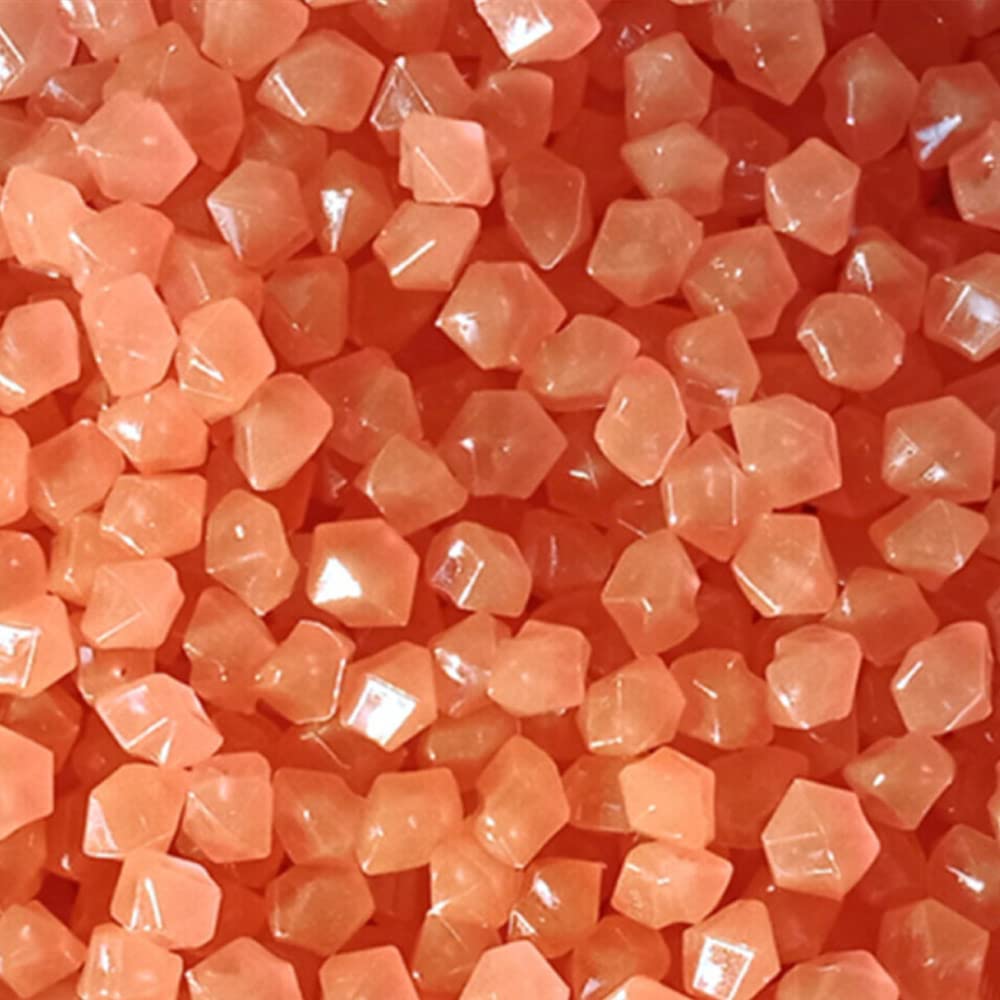 300 Pezzi Arancione Chiaro Pietre Luminosi Ciottoli Luminosi Fluorescenti Luminose Incandescenza nel Buio Pietre Rocce Ghiaia per Giardino Acquario Decorazione 14x11mm