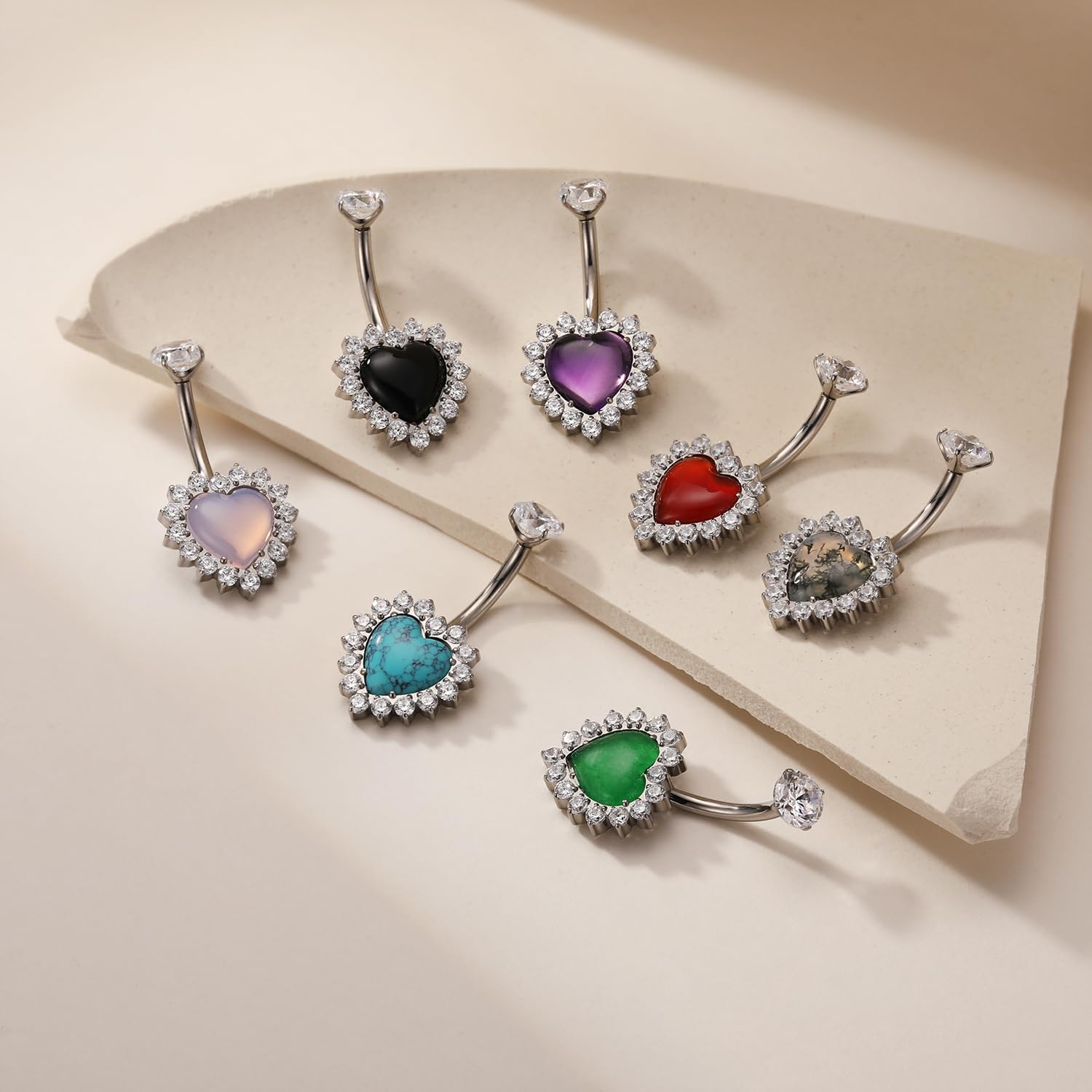 GAGABODY Belly Button Rings for Women G23 Titanium Belly Button 10mm Titanium Navel Piercing Jewelry 14G Belly Ring Belly Piercing Internally Threaded Barbell - Image 7