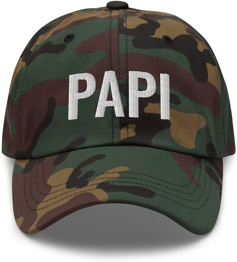 Best Papi Ever Dad Cap - They Call Me Papi and Me Gifts for Papi Classic Embroidered Adjustable Baseball Hat