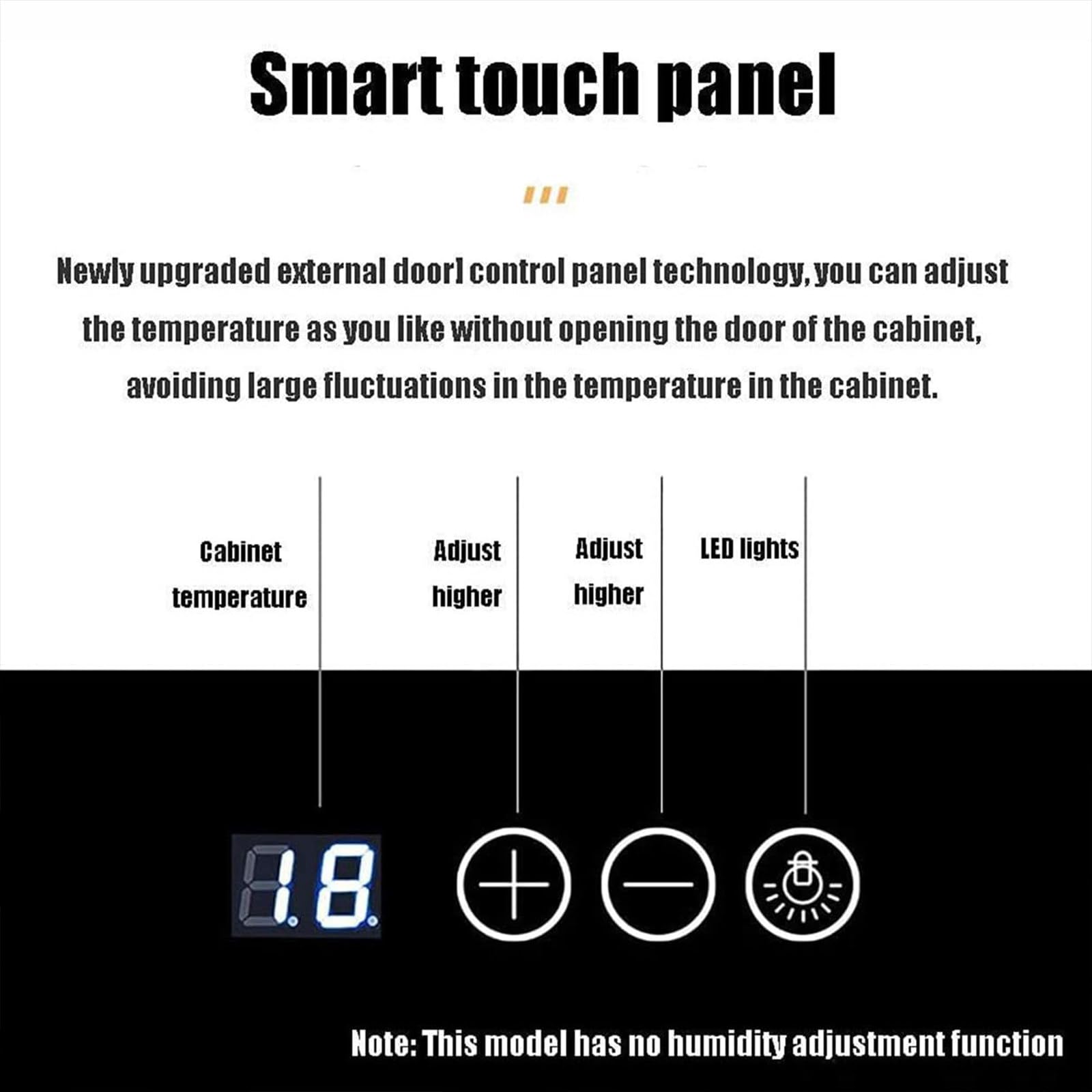 Smart Electronic Zigarre Feuchtigkeitsbox, Zigarrenfeuchtigkeits-Zigarrenschrank, Mit Zedern Ausgekleidete Elektrische Zigarrenfeuchtigkeitsbox, 4 -Schichtige Schublade, Temperatur 11~18 ° C