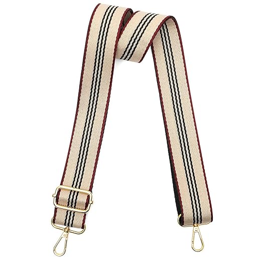 Purse Strap Replacement Crossbody, Brown Chain Purse Strap for Women, Adjustable Bag Straps Replacement