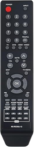 NS-RC05A-13 NS-RC04A-12 Reemplazo LCD TV DVD Combo remoto para Insignia NS-32LD120A13 NS-24LD100A13 NS-29LD120A13 NS-19ED200NA14 NS-28ED200NA14