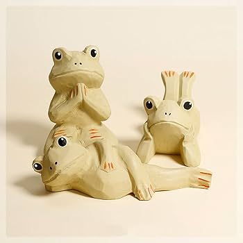 置物カエル座っている彫刻 Amazon.co.jp: TALKLEK 仏教 木彫り カエル 置物 像 木細工 収集