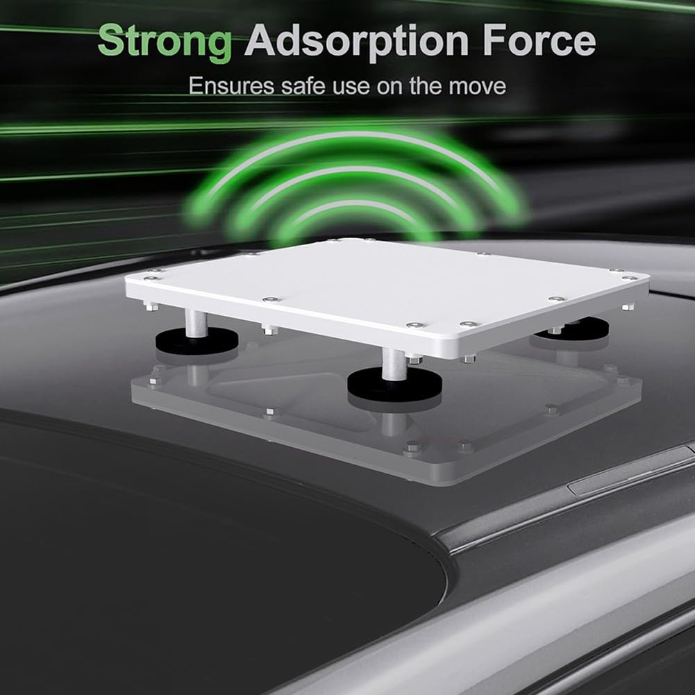 SPORTARC Starlink Mini support de protection en aluminium pour voiture avec adhésif magnétique et couvercle résistant aux UV, pour Starlink Mini uniquement, 1 pièce