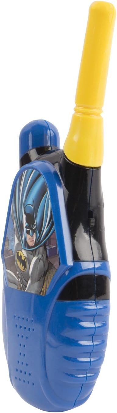 Warner Bros. Batman DC Comics Walkie Talkie - Powerful Long Range, Loud Speakers, Battery Operated, 2 Way Radio, Outdoor Games, Toys For Boys And Girls, Belt Clip, Morse Code, Great Gifts, (Black/Yellow)